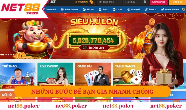 Net88 20 Những bước để bạn gia sân chơi nhanh chóng
